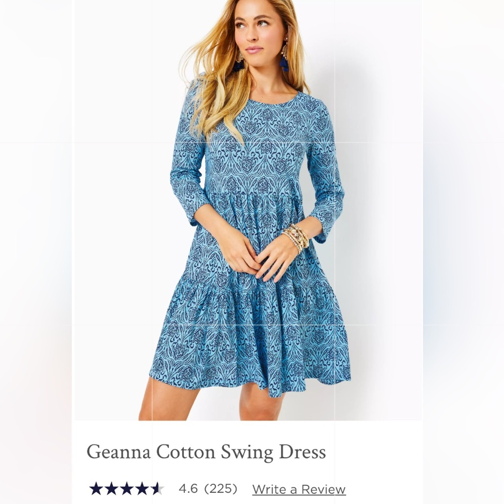 NWT Lilly Pulitzer Geanna Cotton Swing Dress